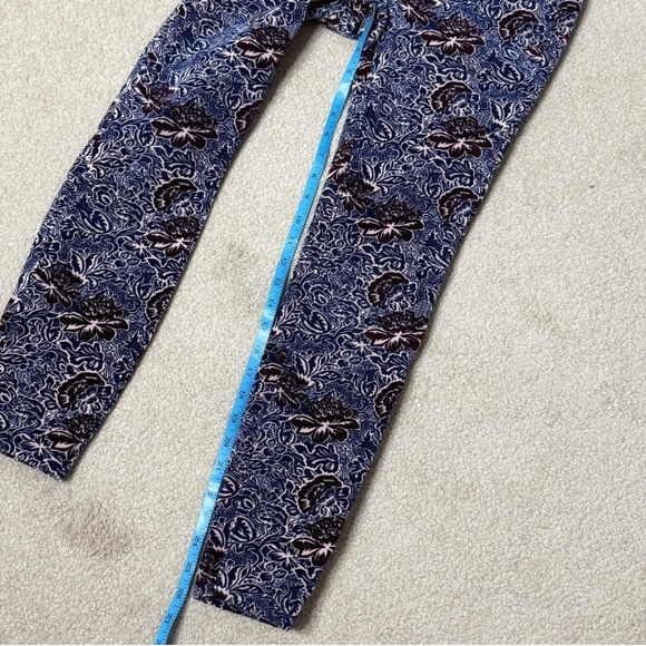 Anthropologie Pilcro Corduroy High Rise Skinny Jeans Floral Fall Print Purple - Picture 12 of 12